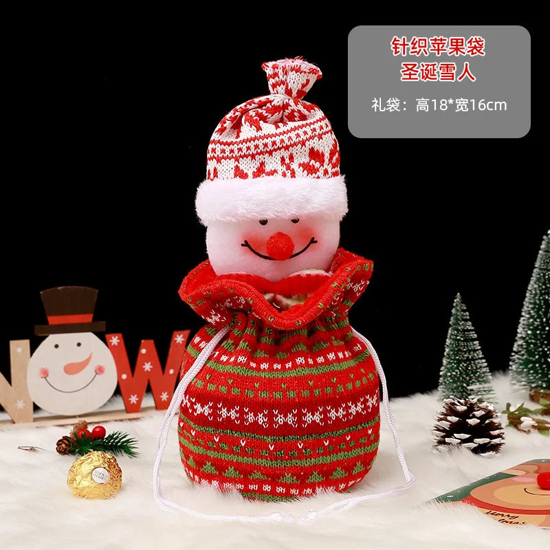 BuPao Cheapest price Christmas Gift Bag Christmas Eve Candy Bag Handbag Christmas Eve Apple Fruit Bag