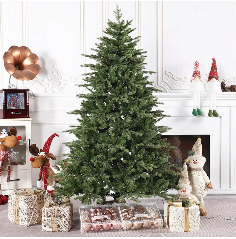 Pe Hybrid Encryption With Lights Two-Color Christmas Tree Spot Indoor Outdoor Scene Decorated Tree For Christmas