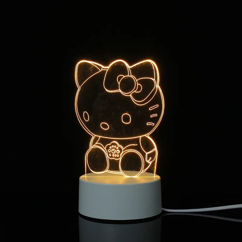 3d Illusion Lamp Led Custom Room Decorative Children Usb Battery Acrylic 3d Led Night Light Table Lamp 3d Lights For Kids Gift