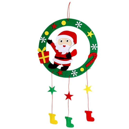 DIY handmade Nonwoven garland hanging decoration kindergarten DIY handmade materials package children's Christmas gifts