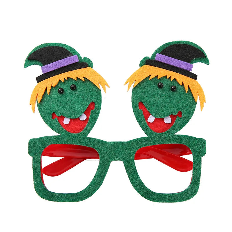 New Christmas Headband Frames Glasses Santa Claus Glasses For Halloween Valentine's Day Christmas Party Decorations