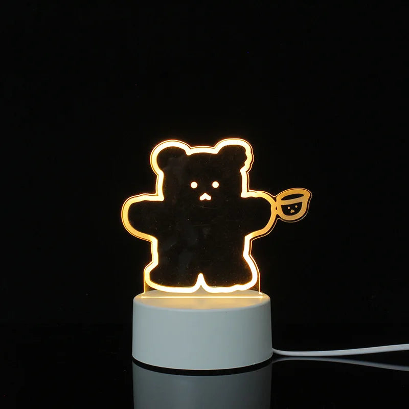 3d Illusion Lamp Led Custom Room Decorative Children Usb Battery Acrylic 3d Led Night Light Table Lamp 3d Lights For Kids Gift