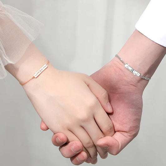 Valentine's Day Bracelet Little Prince and Roses 925 Sterling Silver Couple Bracelet Light Luxury  Bracelet for Men and Women