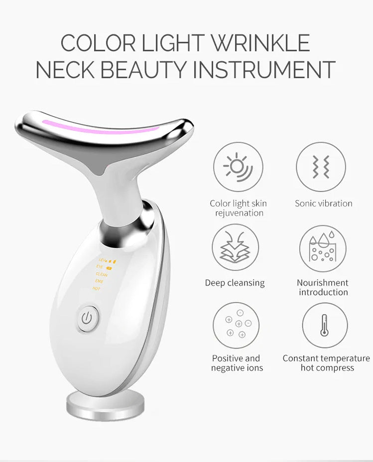 Microcurrent multifunctional facial massager, neck massage, neck wrinkle removal, nasolabial wrinkle removal