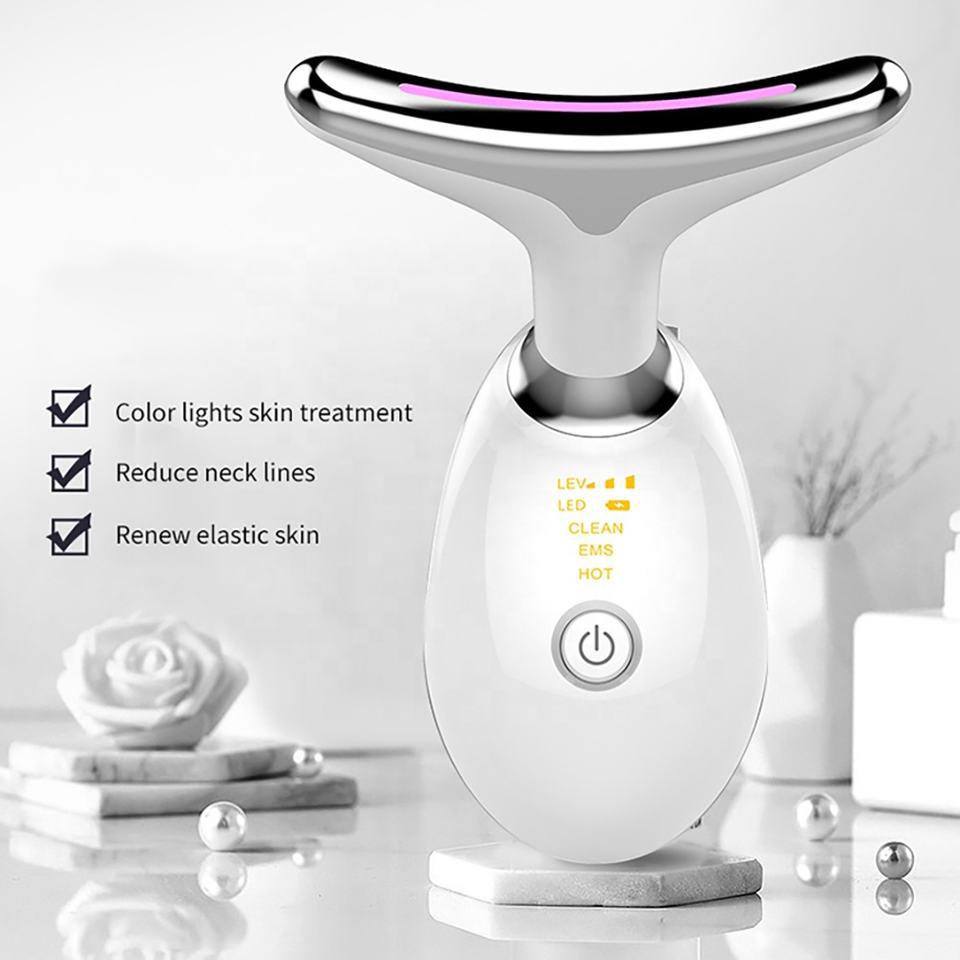 Microcurrent multifunctional facial massager, neck massage, neck wrinkle removal, nasolabial wrinkle removal