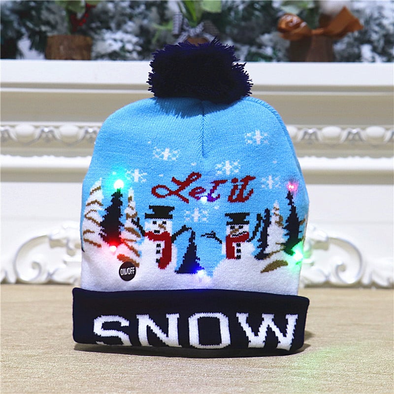 🎁2023 Early Christmas Sale 49% OFF- Christmas LED Light Knitted Beanies