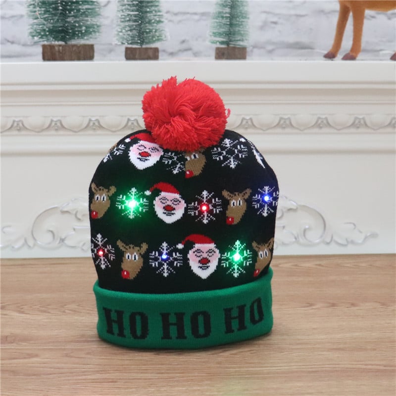 🎁2023 Early Christmas Sale 49% OFF- Christmas LED Light Knitted Beanies