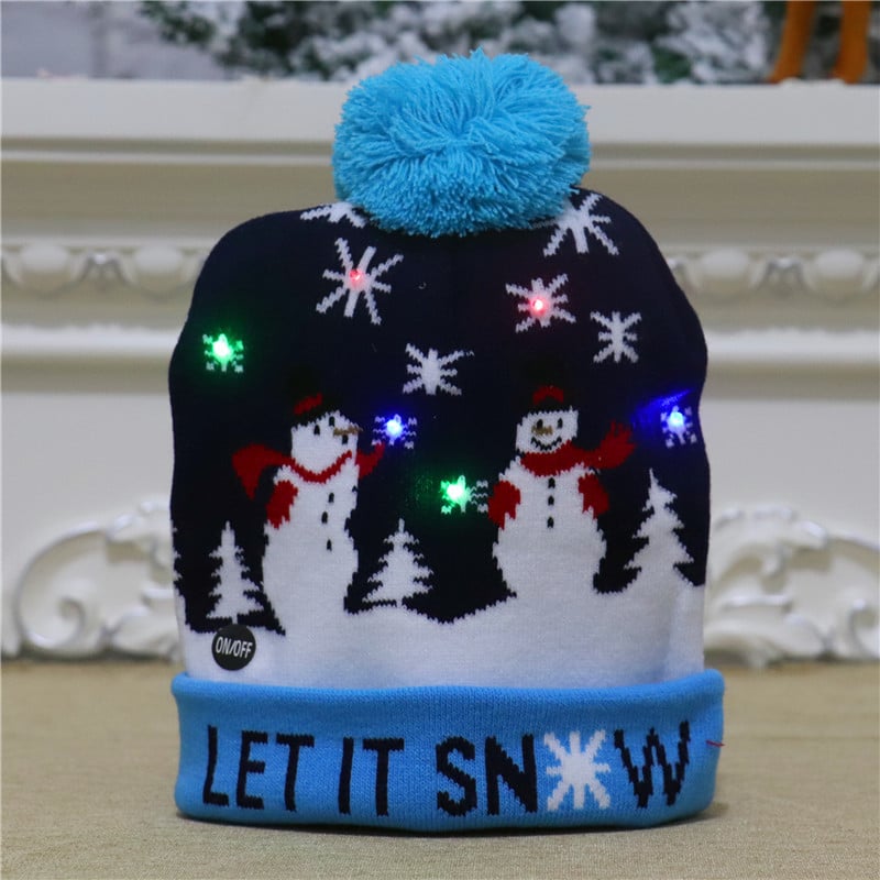 🎁2023 Early Christmas Sale 49% OFF- Christmas LED Light Knitted Beanies