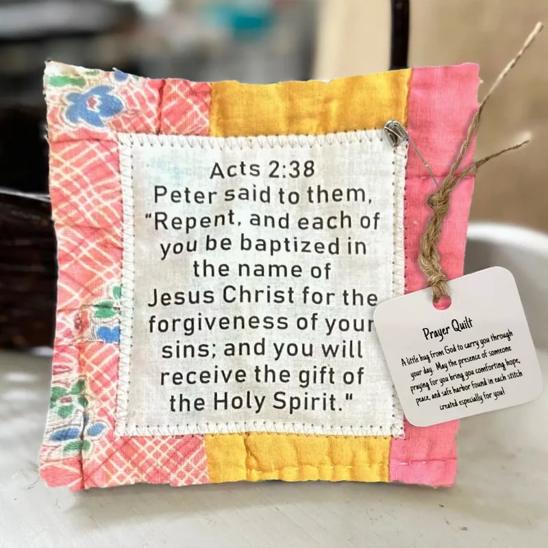 🔥Last Day 75% OFF🔥 - ✝️ Prayer Quilt with cross inside