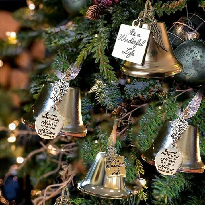 🔥LAST DAY 49% OFF - Memorial Ornaments Angel Wings Bell