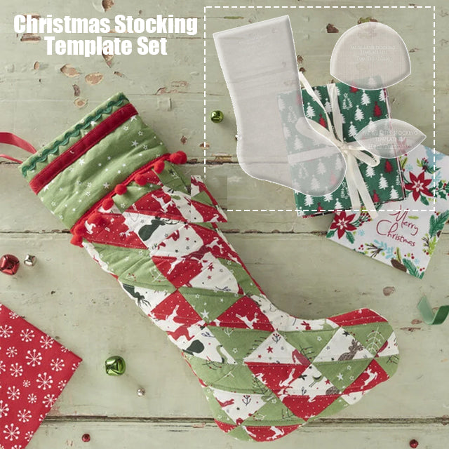 Handmade Christmas Stocking Template Set - (With Instructions)