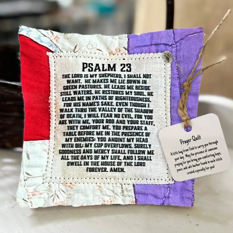 🔥Last Day 75% OFF🔥 - ✝️ Prayer Quilt with cross inside