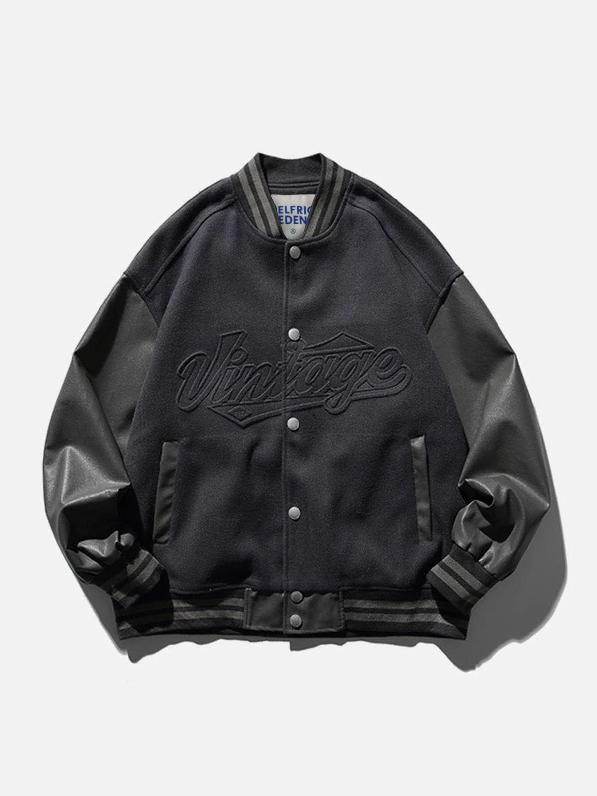 Aelfric Eden Letters Print Varsity Jacket