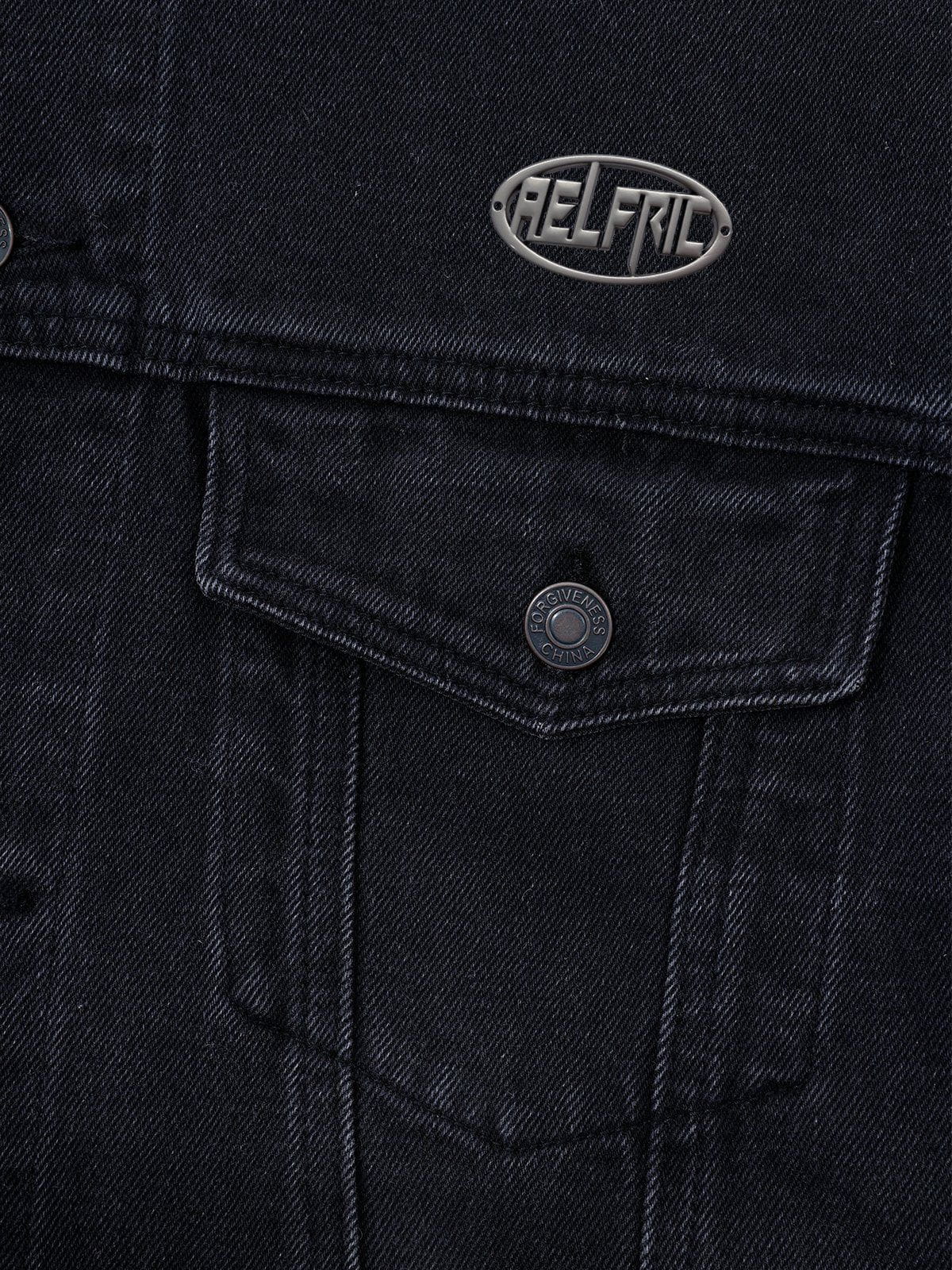 Aelfric Eden Washed Hooded Denim Jacket